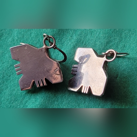 Vintage sterling silver necklace and earrings set - Picture 4 of 8